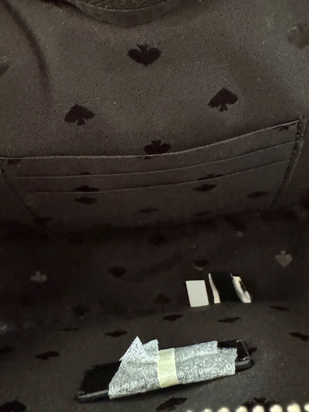 NWOT! Kate Spade Love Shack Black and White Polka Dot Heart Crossbody